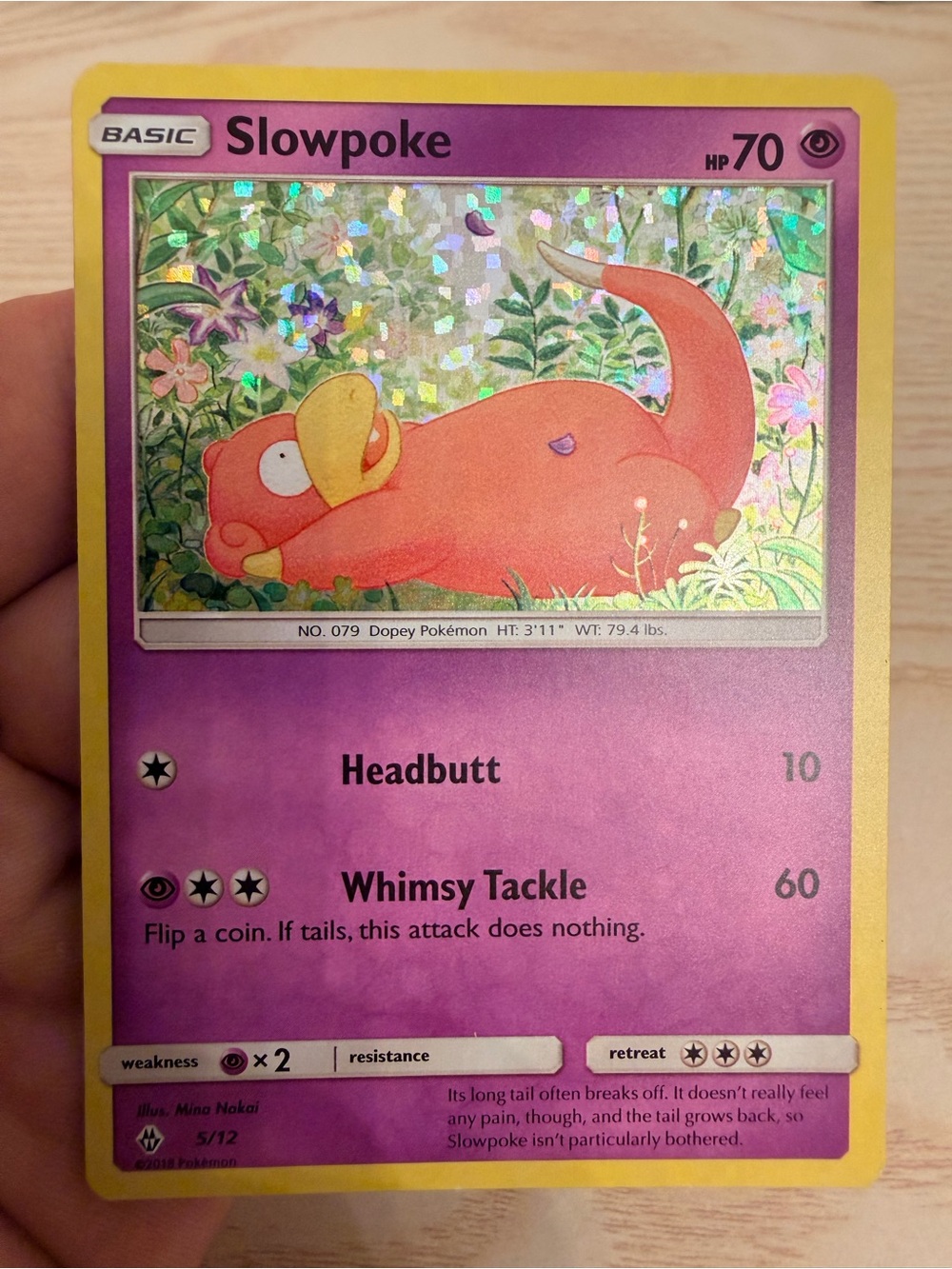 Pokemon Slowpoke McDonald’s Holo Promo